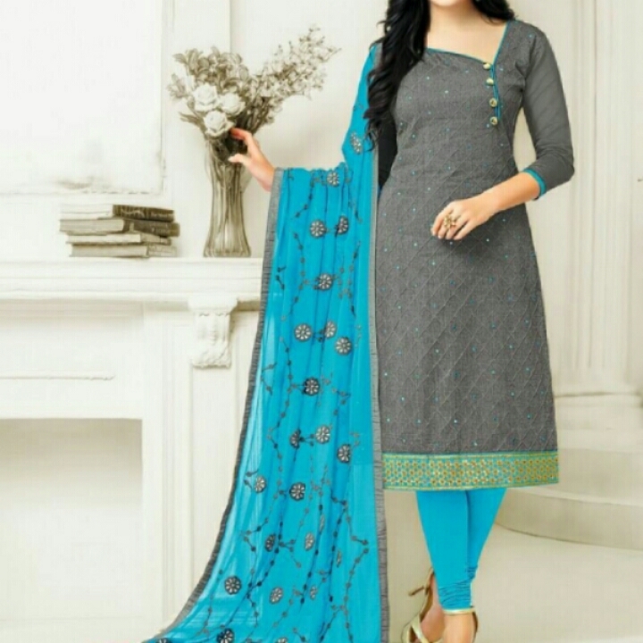 559 D LD Cotton Dress Material

