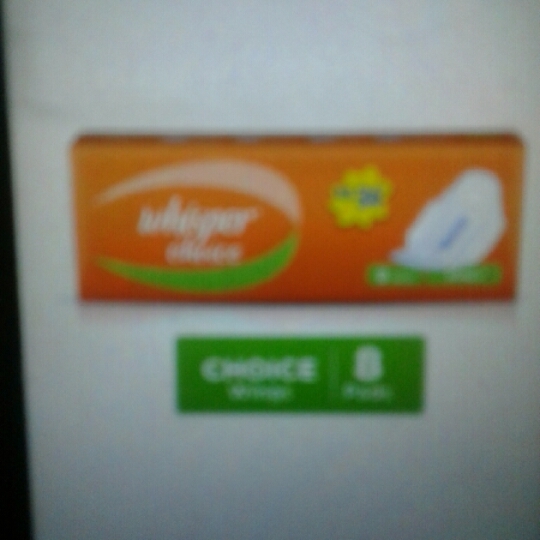 Whisper Sanitary Pads -- Choice wings