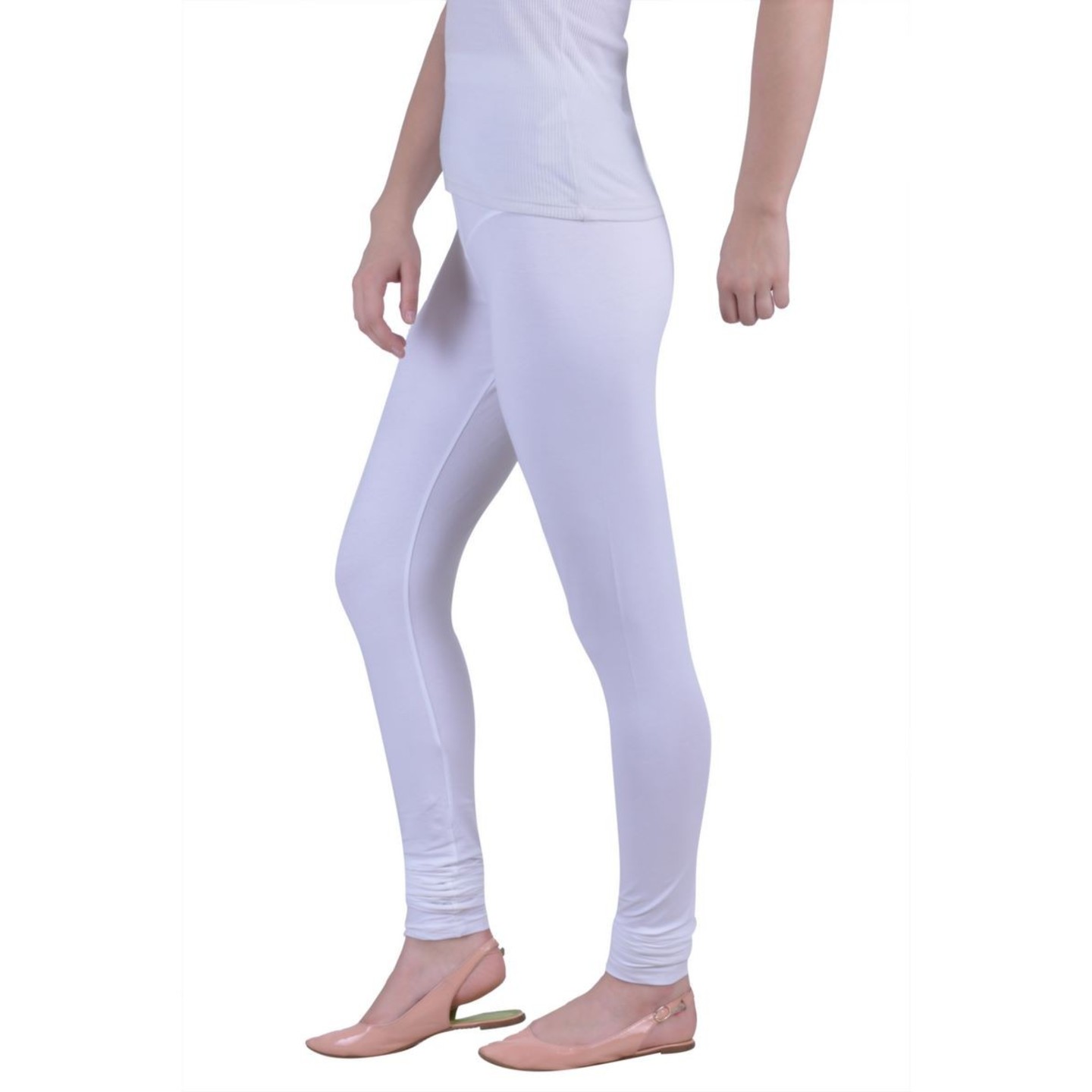 Dollar Missy White Color Slim fit Comfortable Churidar Legging