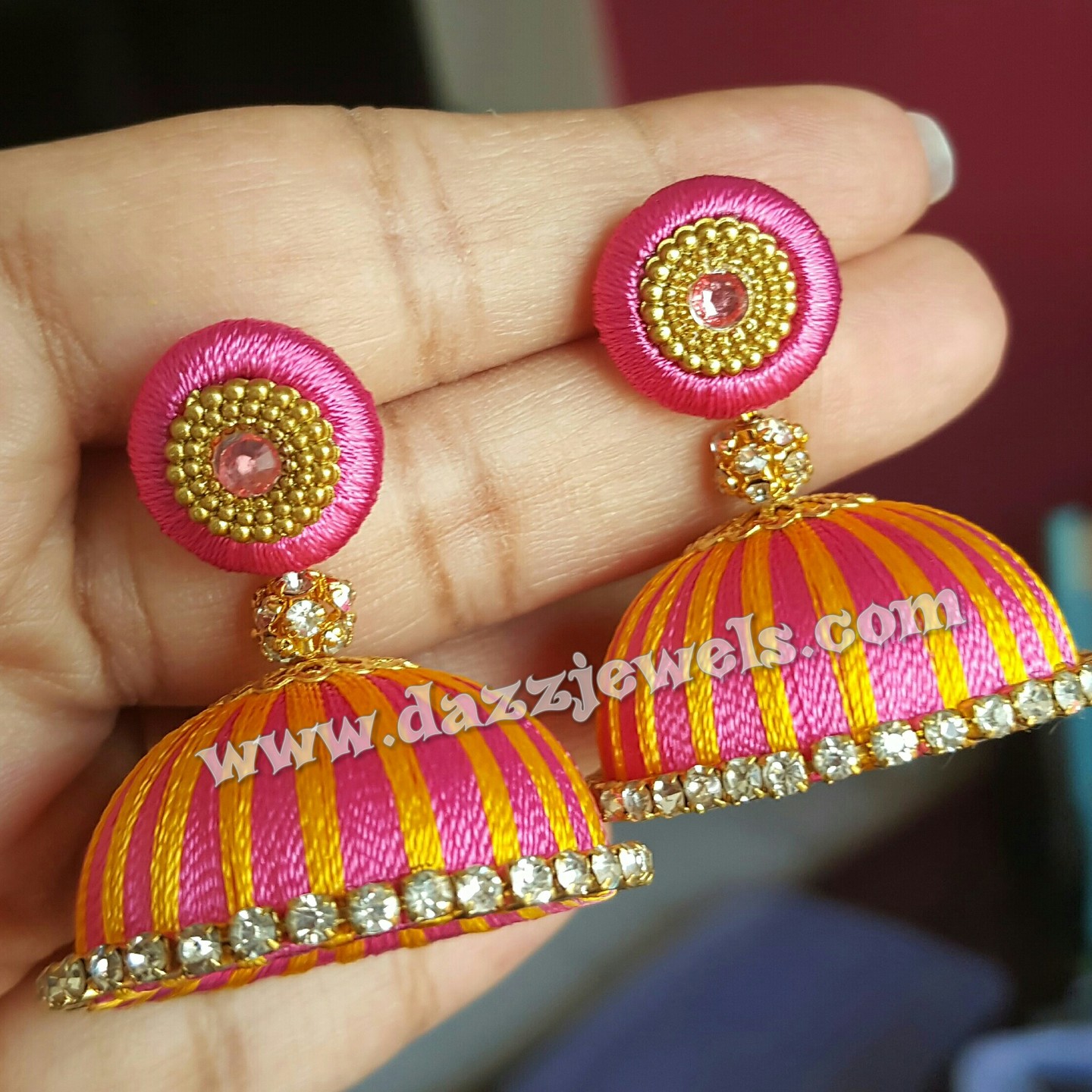 Silk Thread Jhumka 28