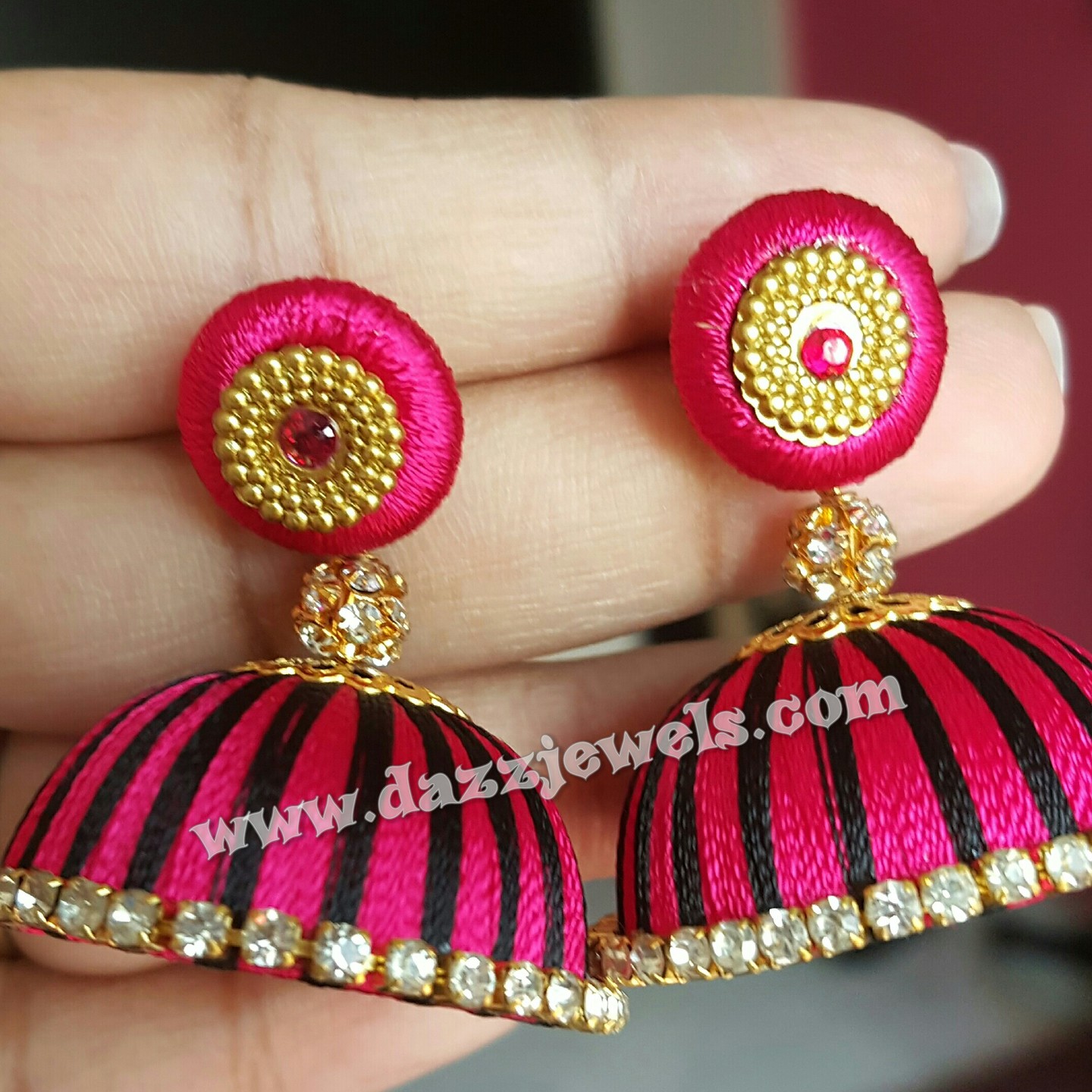 Silk Thread Jhumka 27