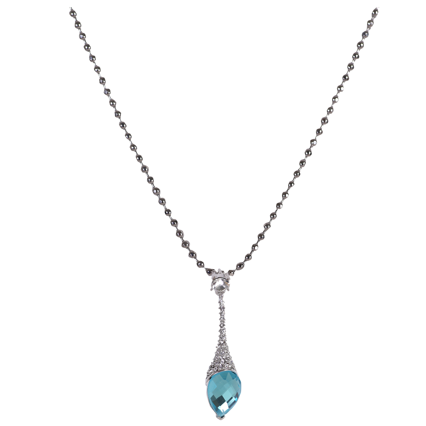 ZXP40140-Zeolix Blue Silver Pendant 