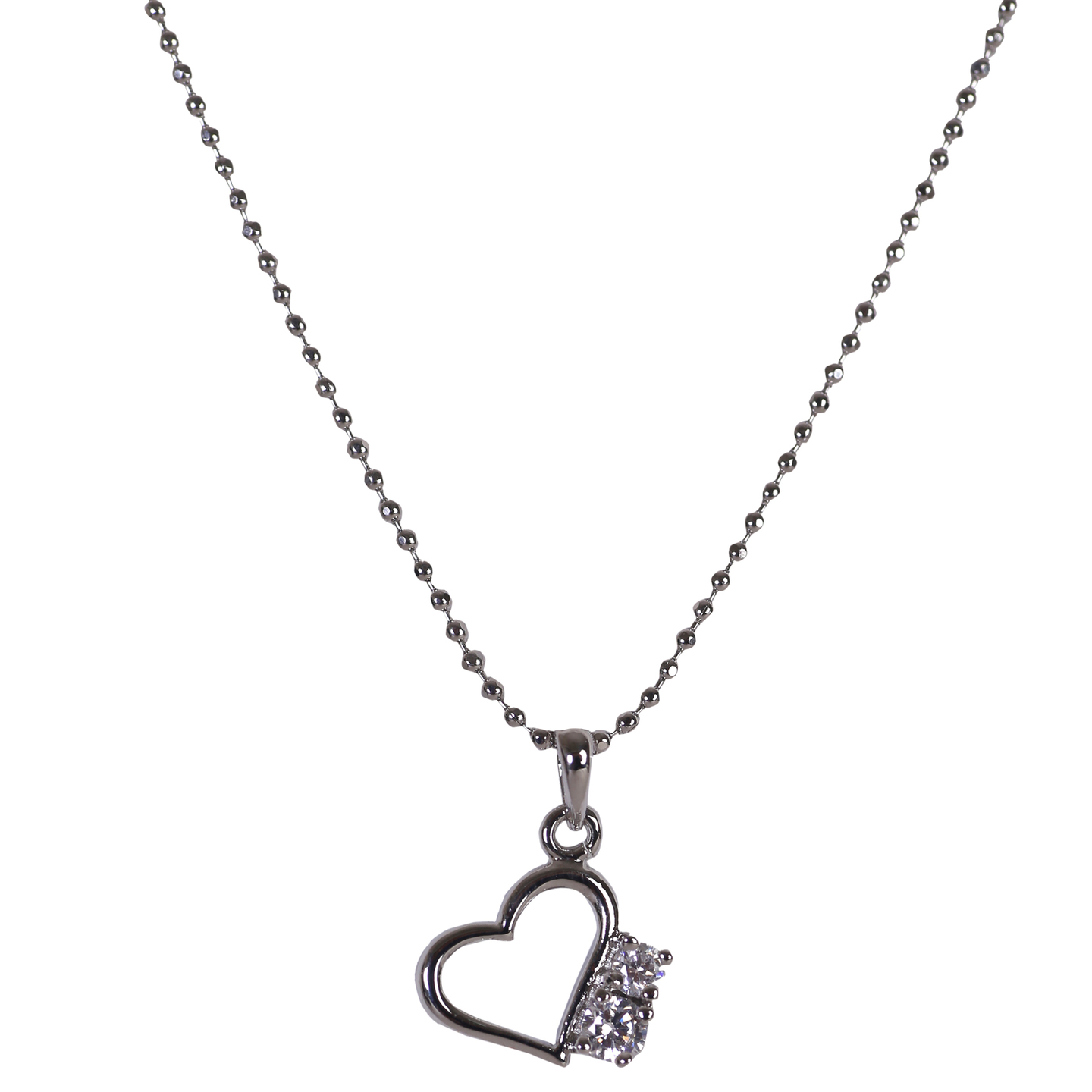 ZXP4011- Zeolix Heart Shape Silver Pendant