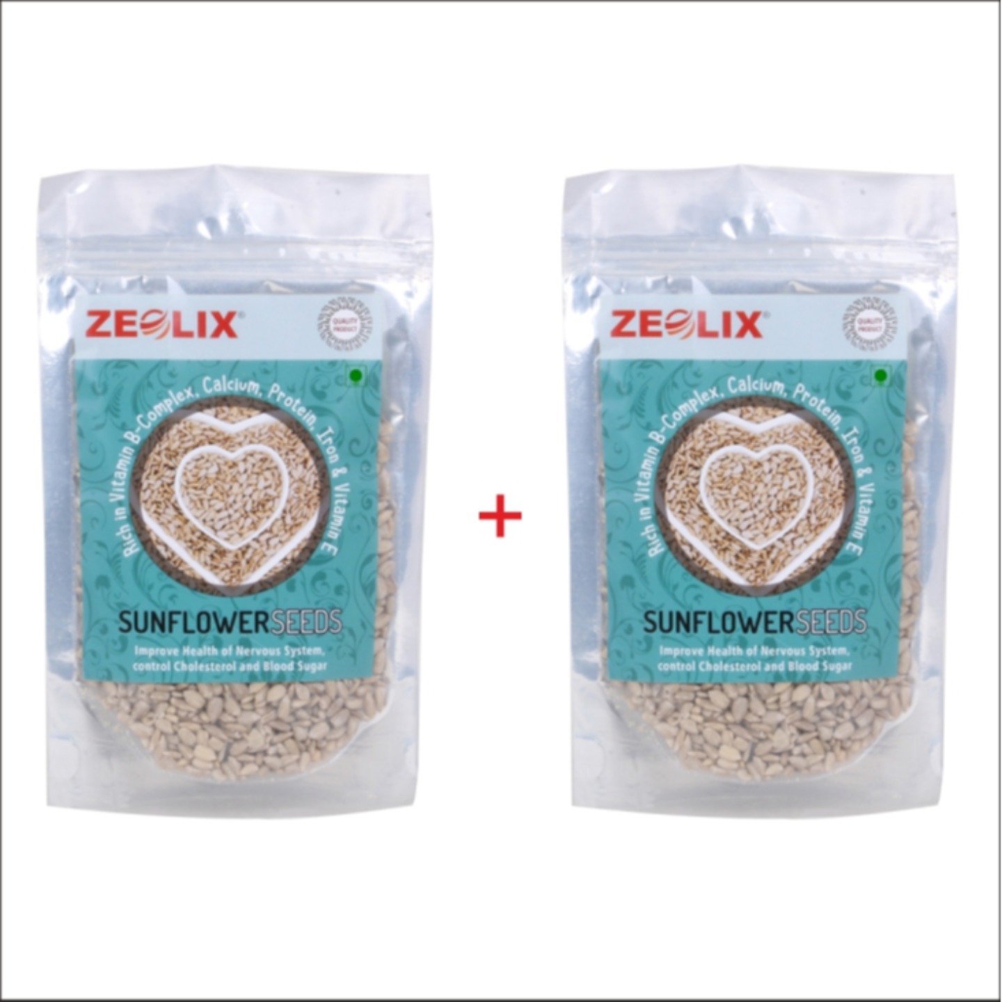 Zeolix Sunflower Raw Seeds (300 g, Pack of 2)