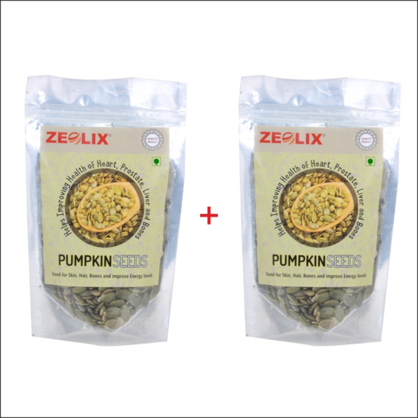 Zeolix Pumpkin Raw Seeds (300 g, Pack of 2)