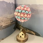 Soothing Pink Blue Balloon House