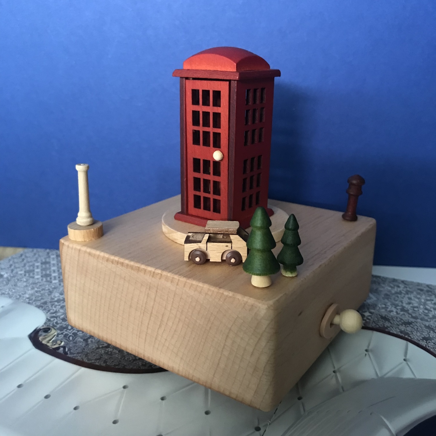 London Telephone Booth Music Box