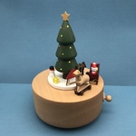 Snow Mobile Xmas Music Box