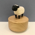 Wooden Polepole Sheep Music Box
