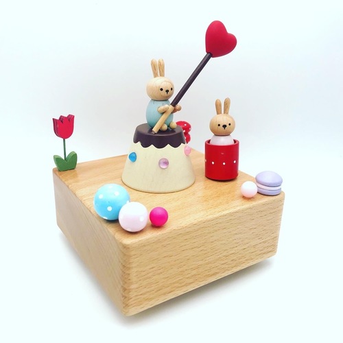 Pocky Love Rabbit Music Box