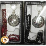 Tasbih with Qibla Compass Set