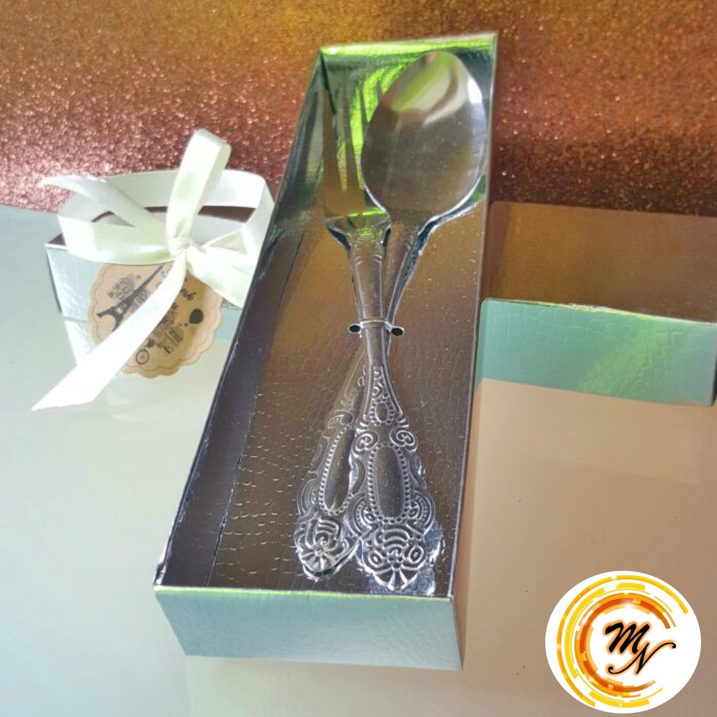 Fork and Spoon Set (Silver)