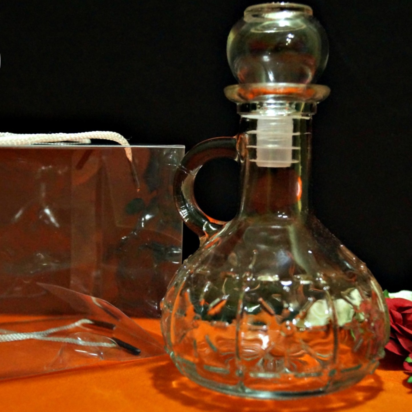 Crystal Pitcher with Lid