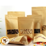 Peanuts in Kraft Ziplock Bags