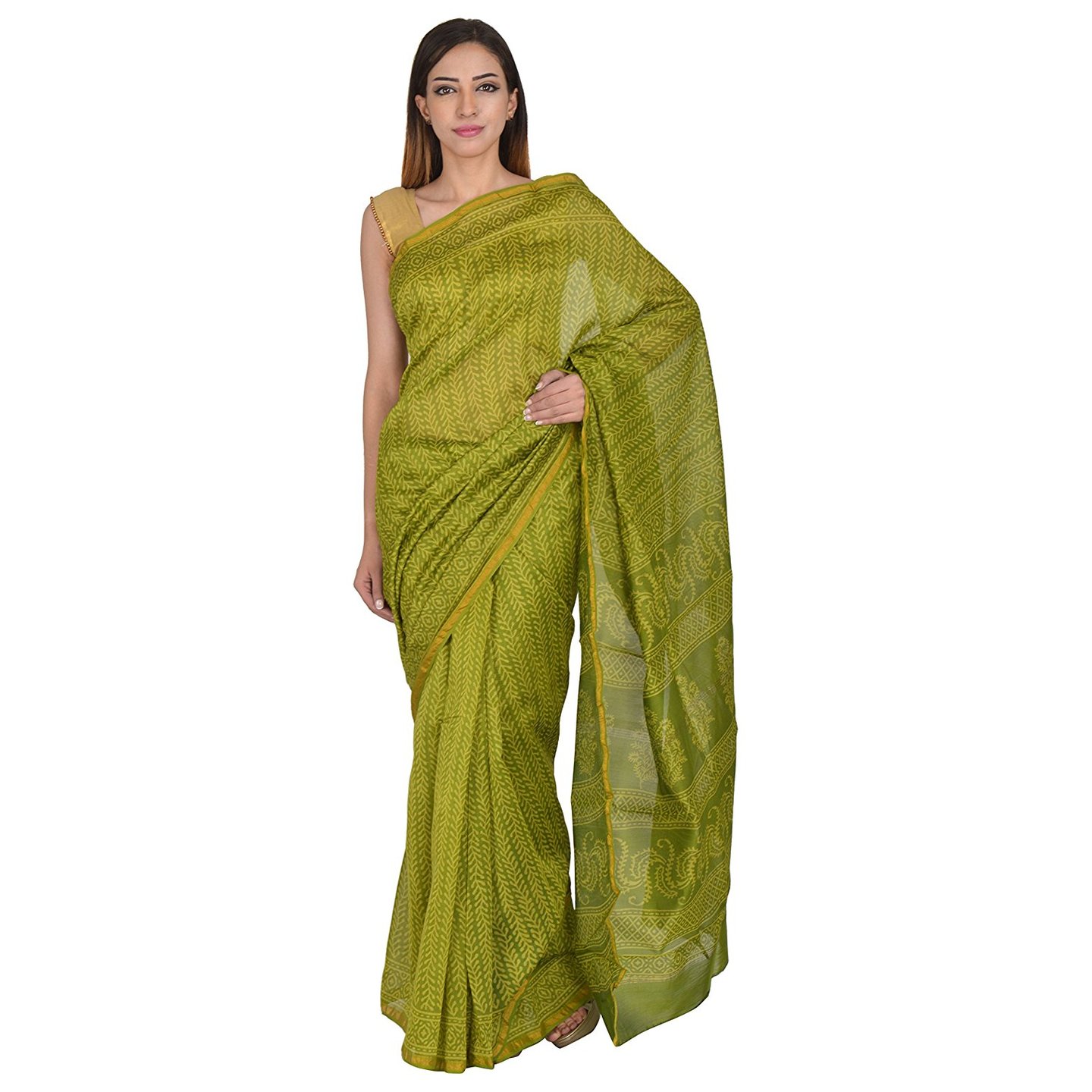 Korie Cotton Silk Saree Green_KB6_26