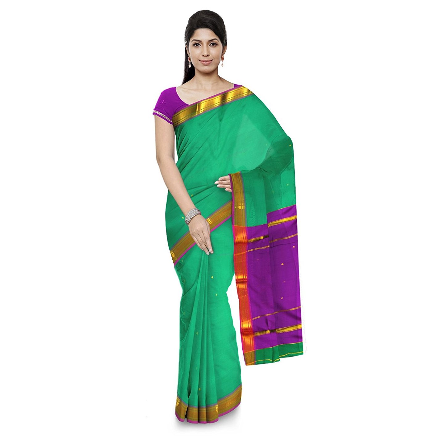 Korie Pune Saree Teal Green- KP7_26