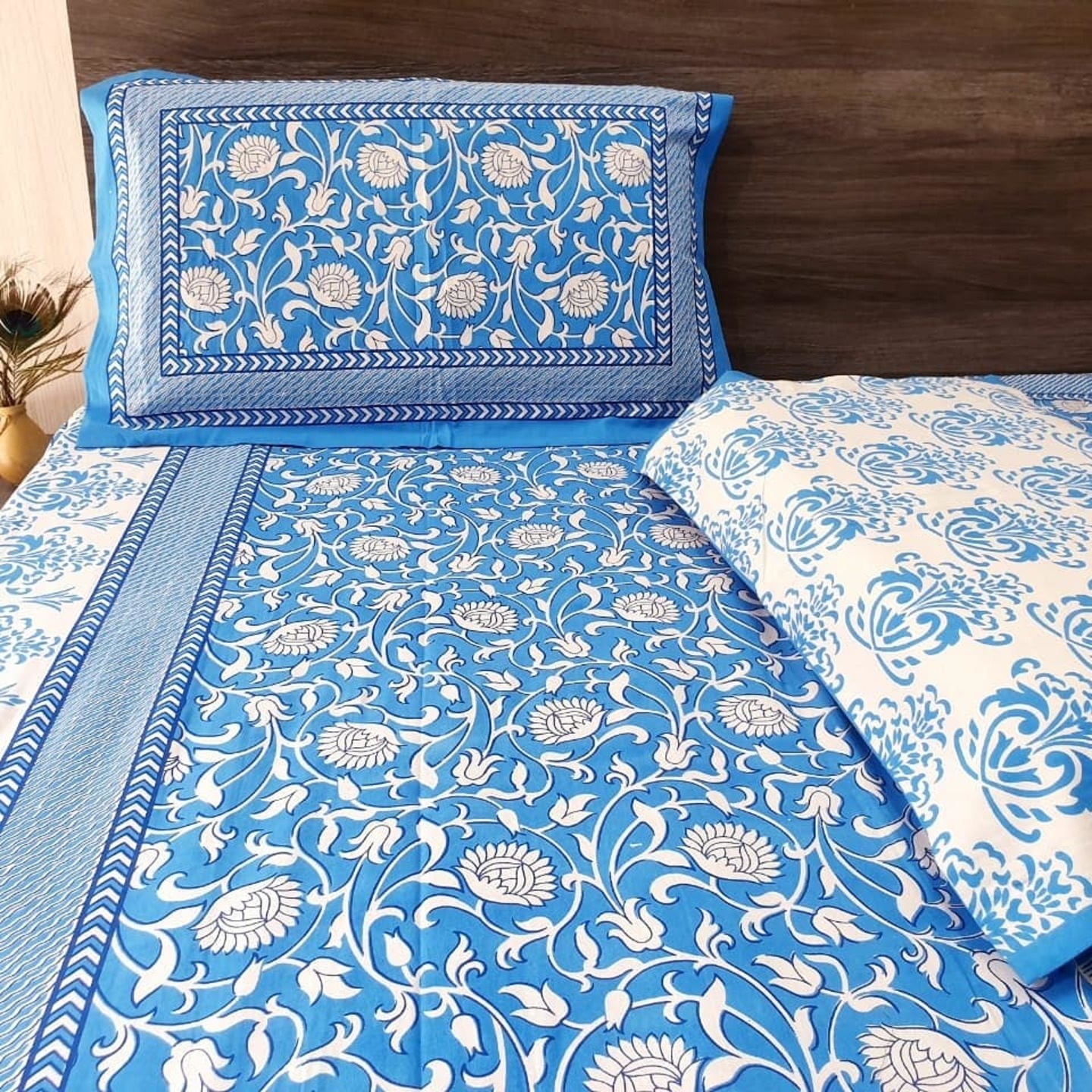 Hand Block Print Cotton Bedsheet