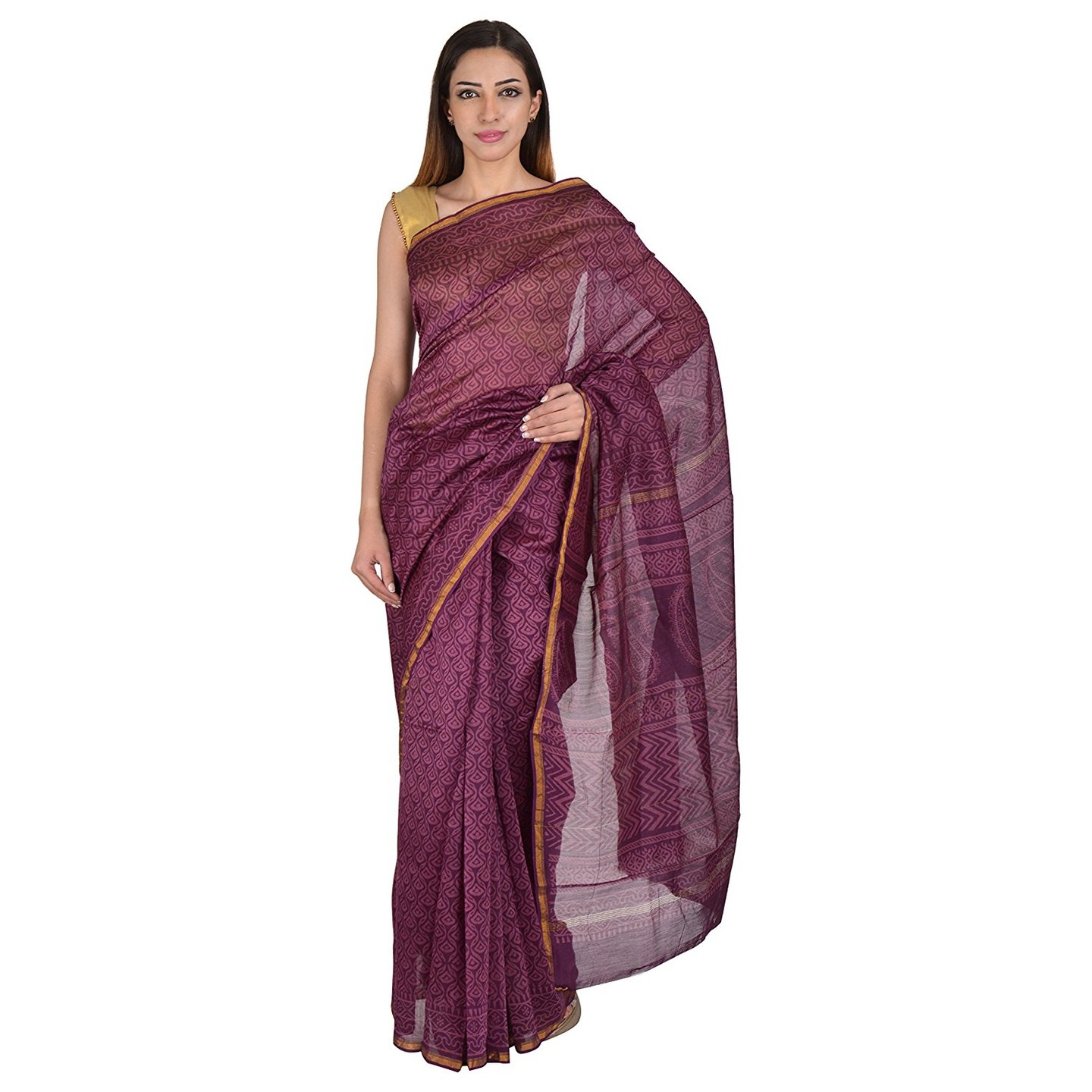 Korie Cotton Silk Saree (Mauve)_ (KB6_43)