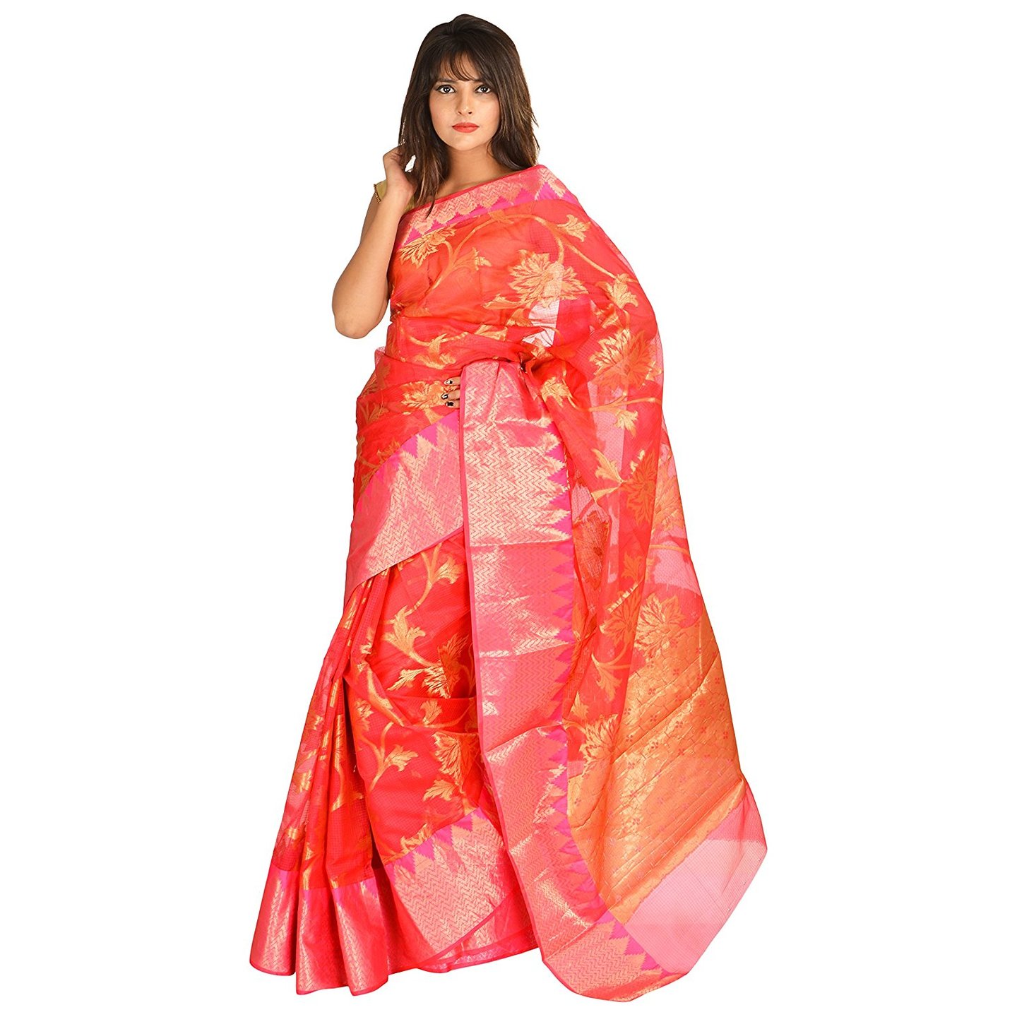 Korie Kota Silk Zari Saree (Red)-  KK5_97