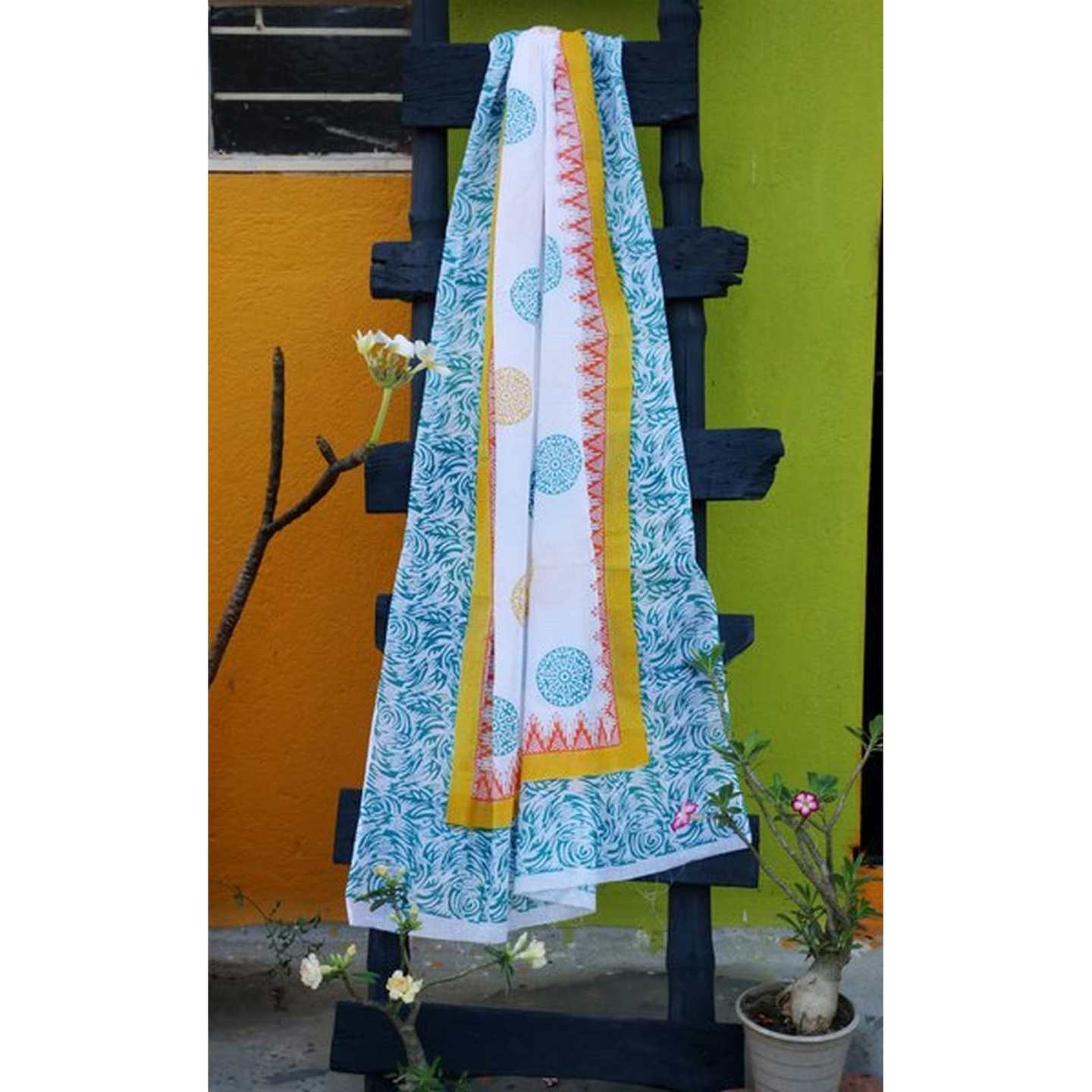 Hand Block Print Dupatta / Stole / Sarongs / Pareos for Women’s – ZARA