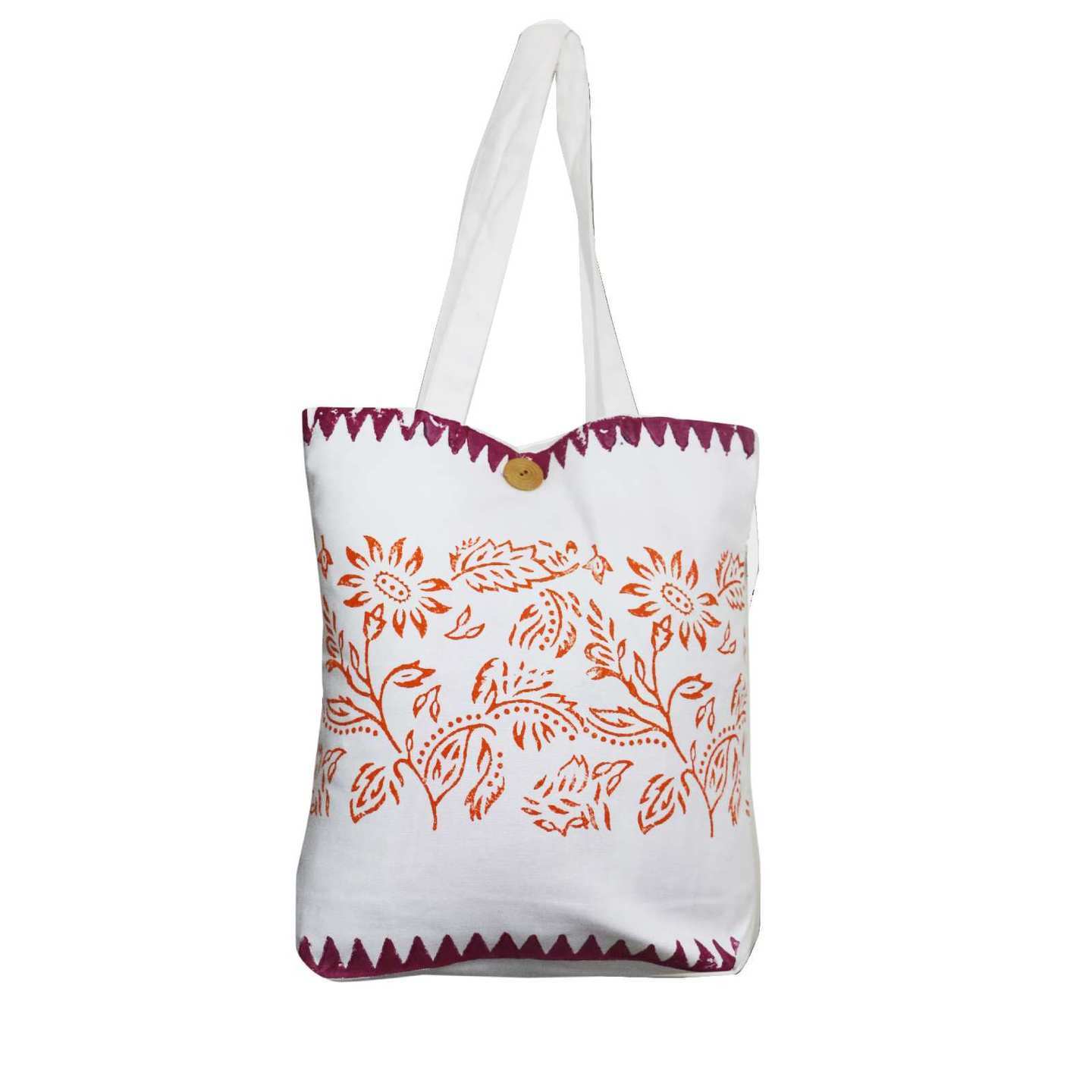 Hand Block Print Canvas Tote Bags – YULIP