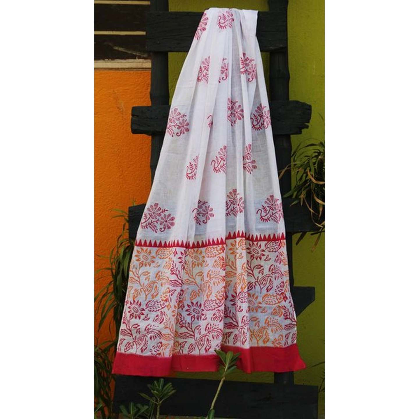 Hand Block Print Dupatta  Stole  Sarongs  Pareos for Womens  CHRISTIE