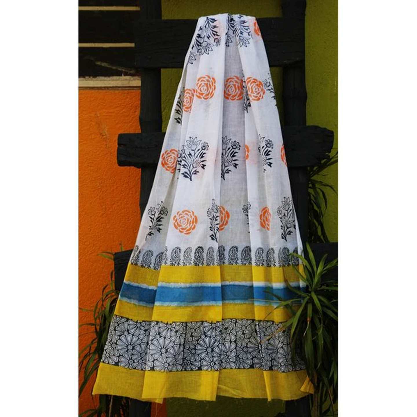 Hand Block Print Dupatta / Stole / Sarongs / Pareos for Women’s – CATARINA