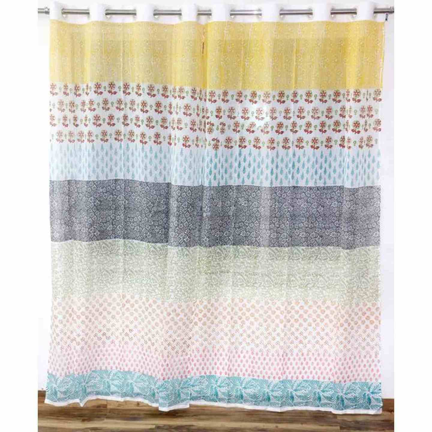 Hand Block Print Curtain – MULTI COLOUR