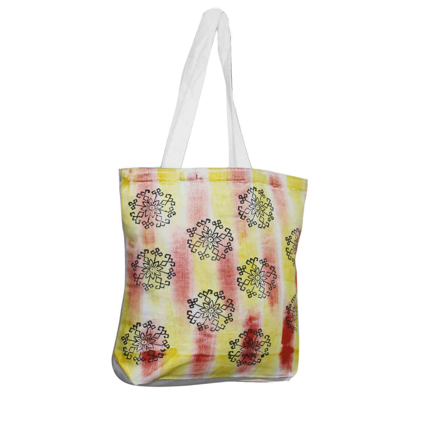 Hand Block Print Canvas Tote Bags – IKAT