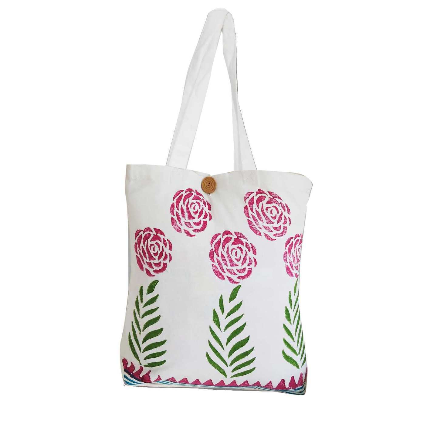 Hand Block Print Canvas Tote Bags – CHRISTIE