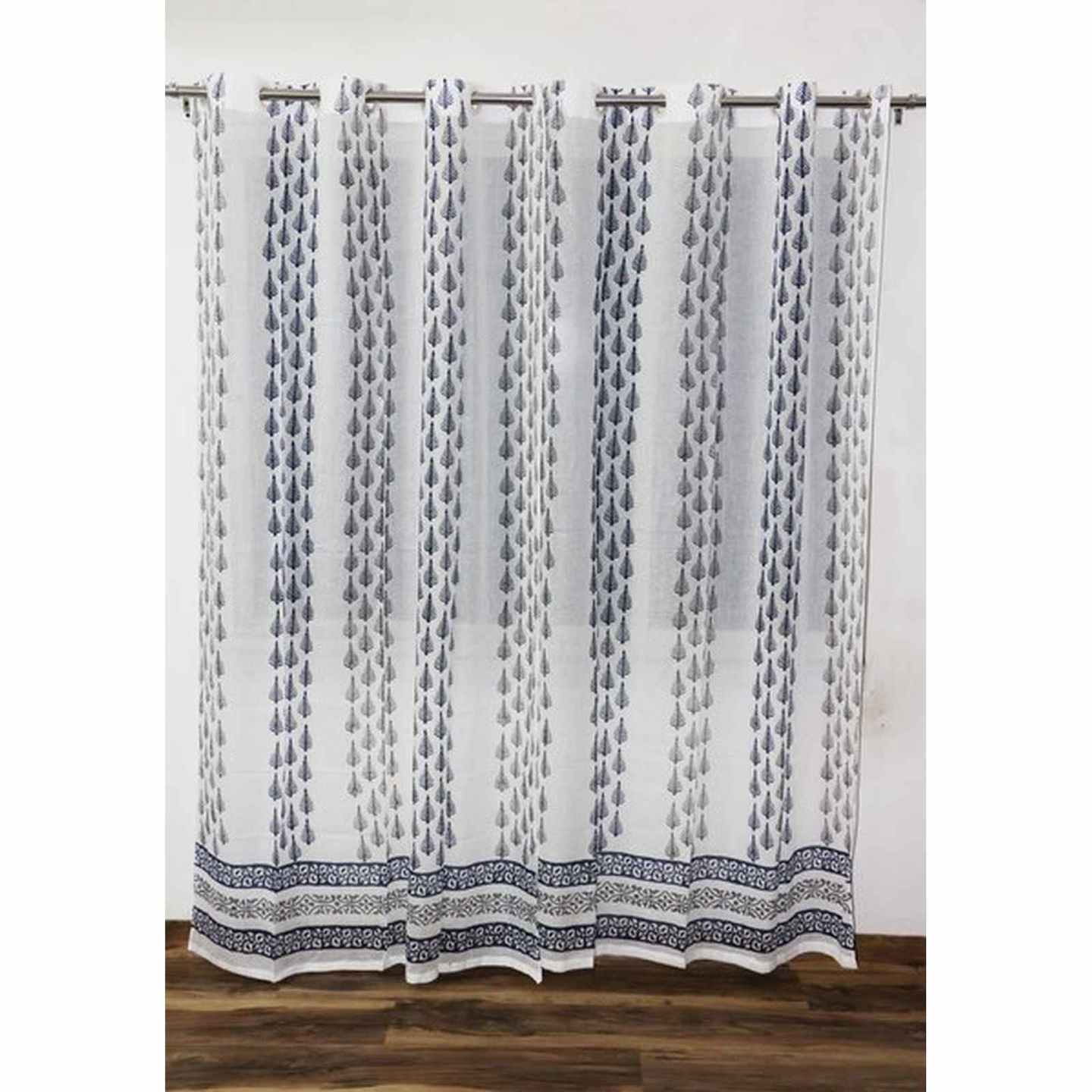 Hand Block Print Curtain  TRIBAL FORM