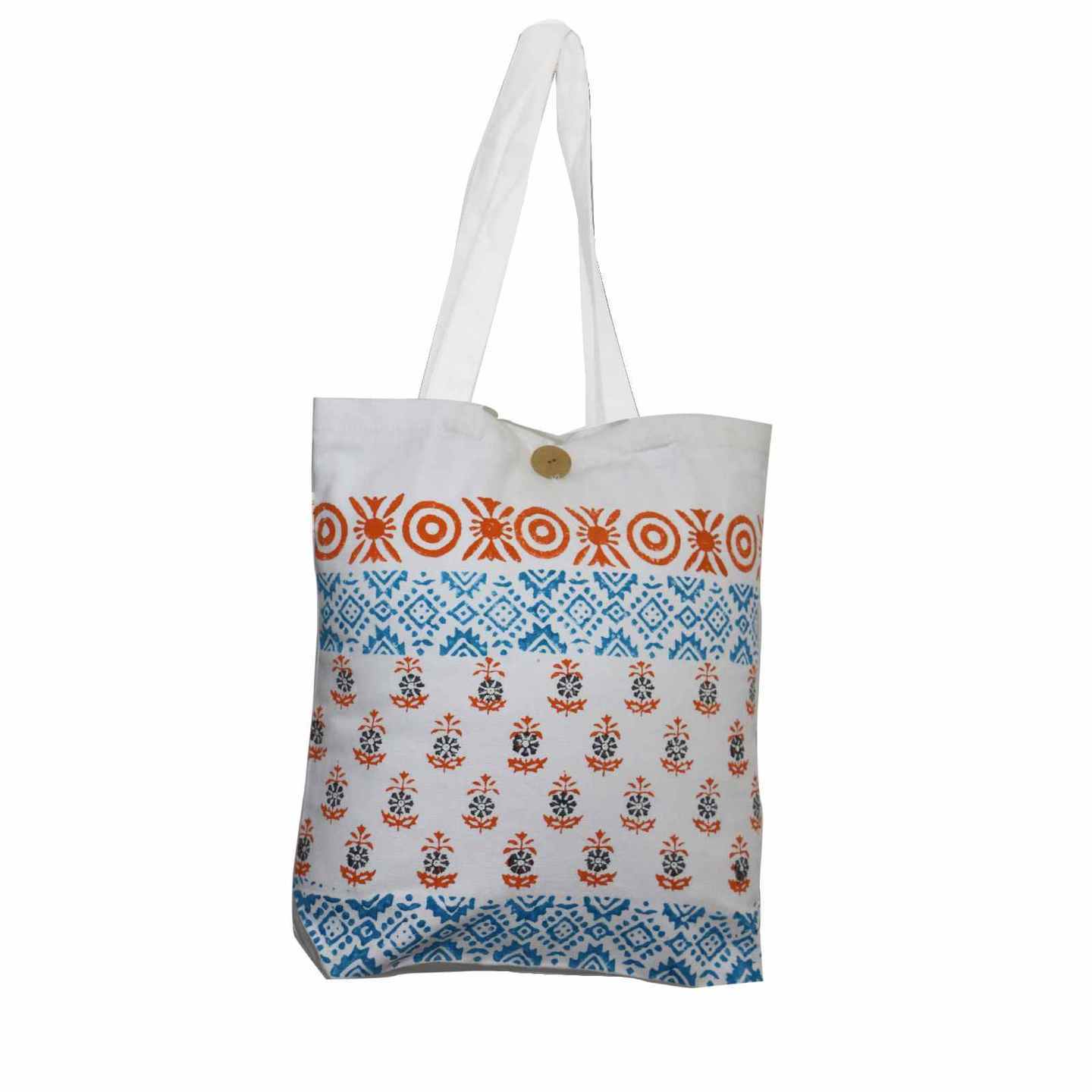 Hand Block Print Canvas Tote Bags – SOPHIA