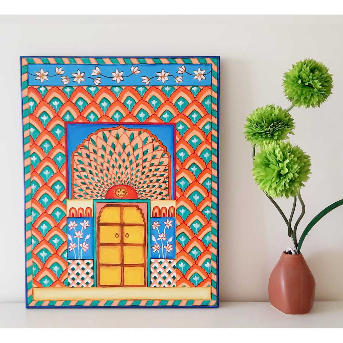 Handpainted Palace Lotus Gate SLNST0522