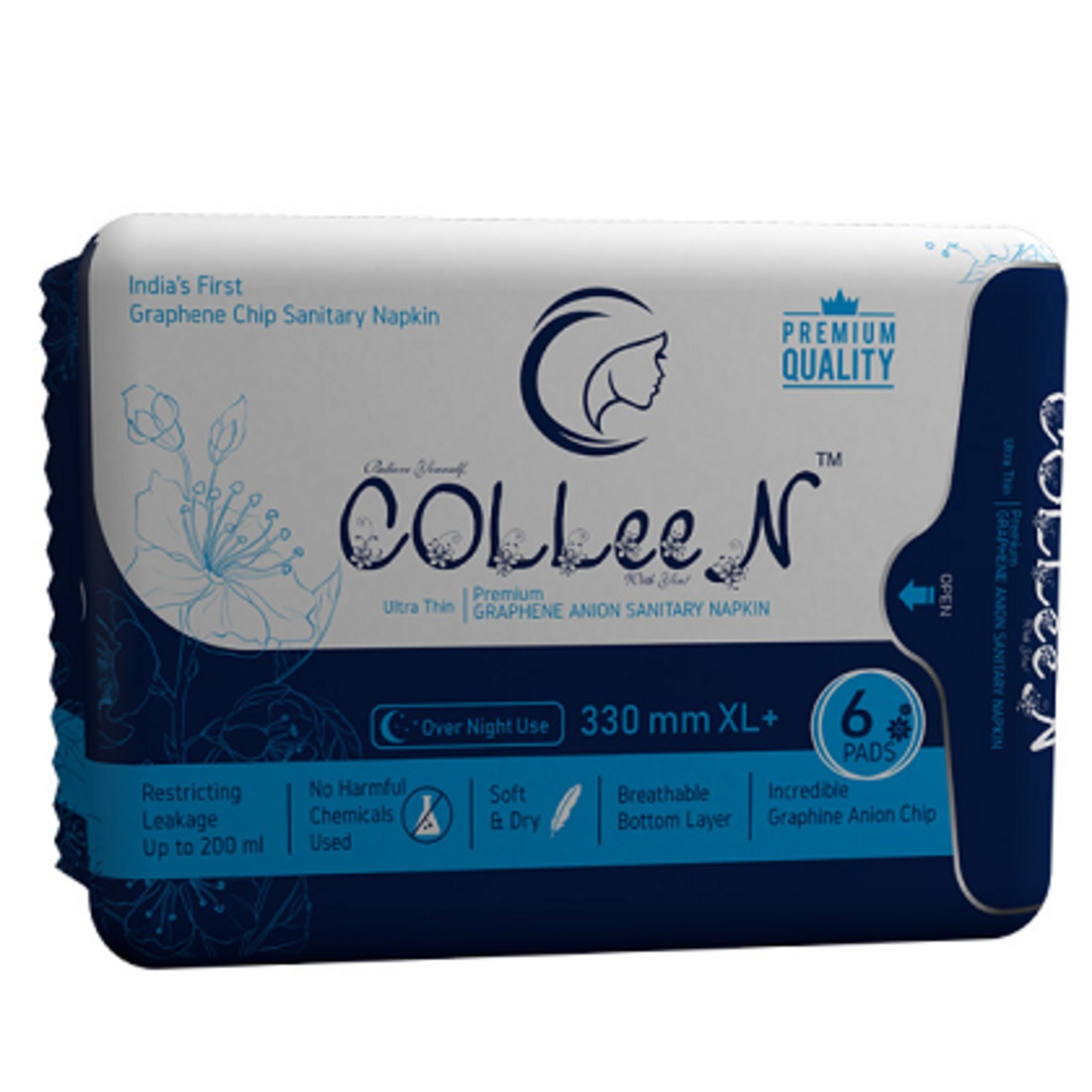 Collen Graphene 330mm Over night pad XL+