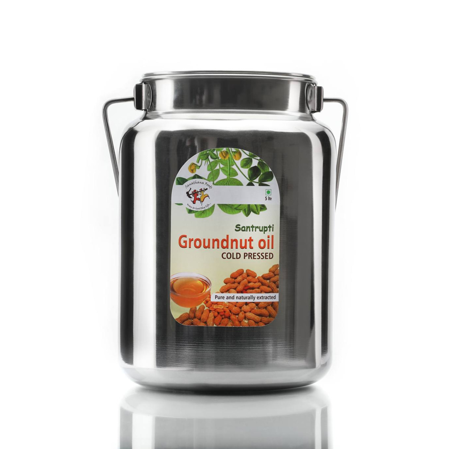Groundnut oil in Steel cans and Glass bottles