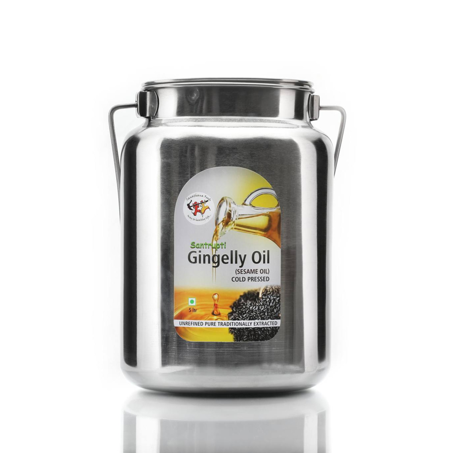 Sesame oil in Steel cans and Glass bottles