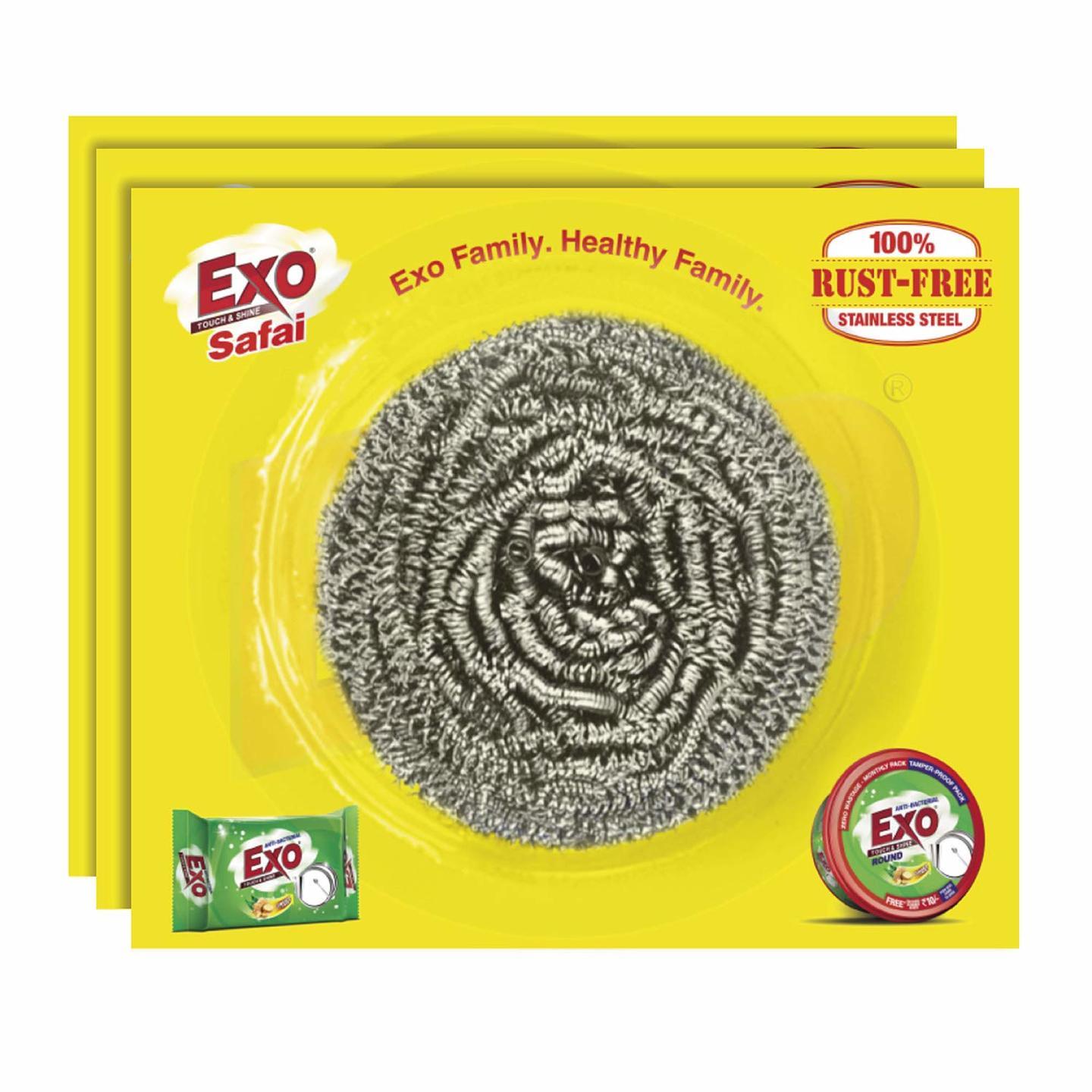 Exo safari Dish Scrub stainless Steel