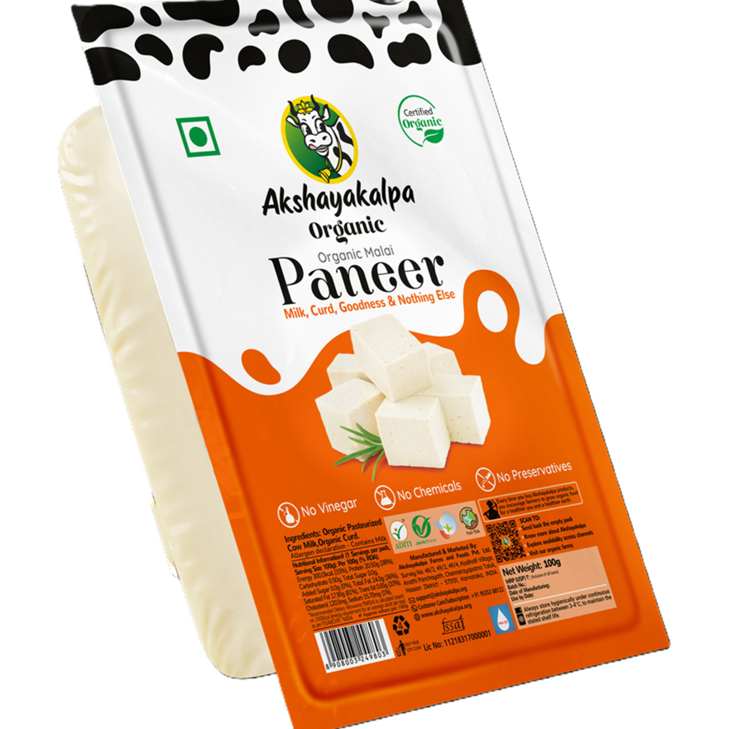 Akshayakalpa Malai Paneer