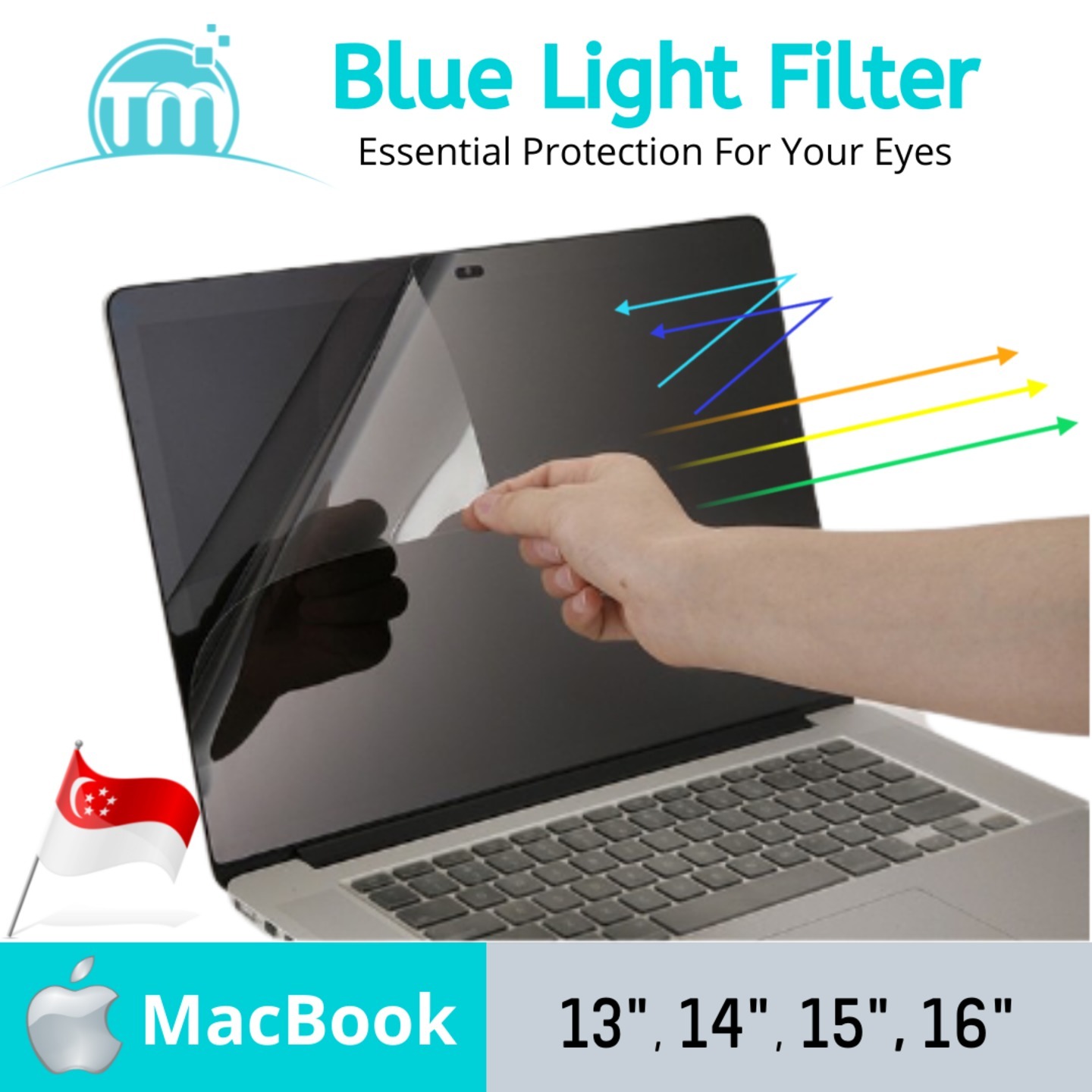 TMAnti Blue Light Screen Protector + UV Filter for MacBook Air Pro Matte