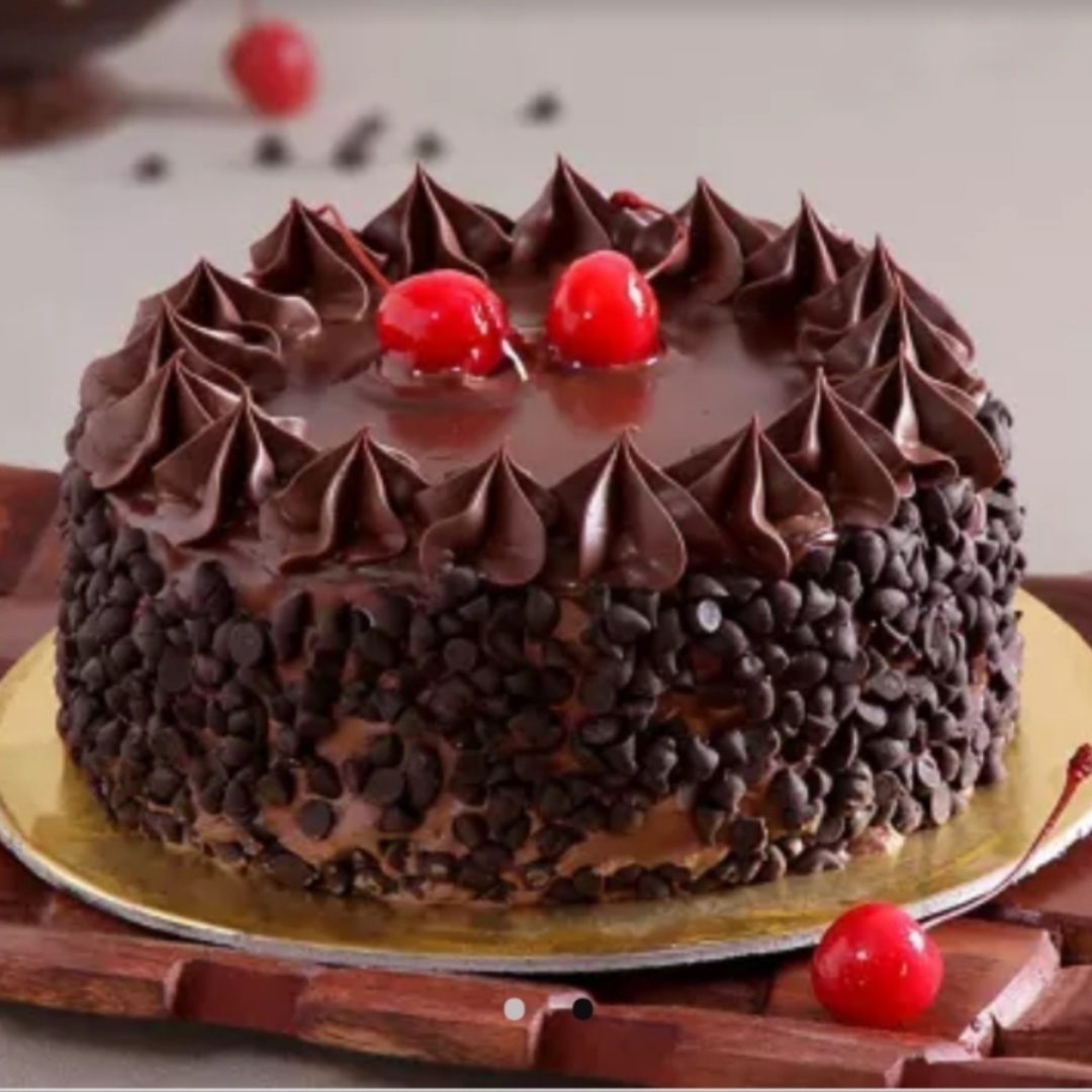 Choco Chips Cherry Cake Half Kg, Free Delivery