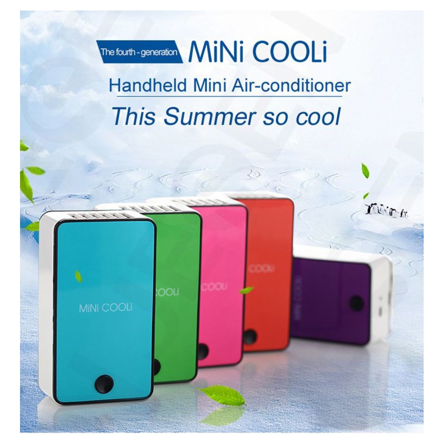 Mini cooli Mini Air Conditioner Cooling Fan USB Rechargeable Holder Air Conditioner Cooler Fan