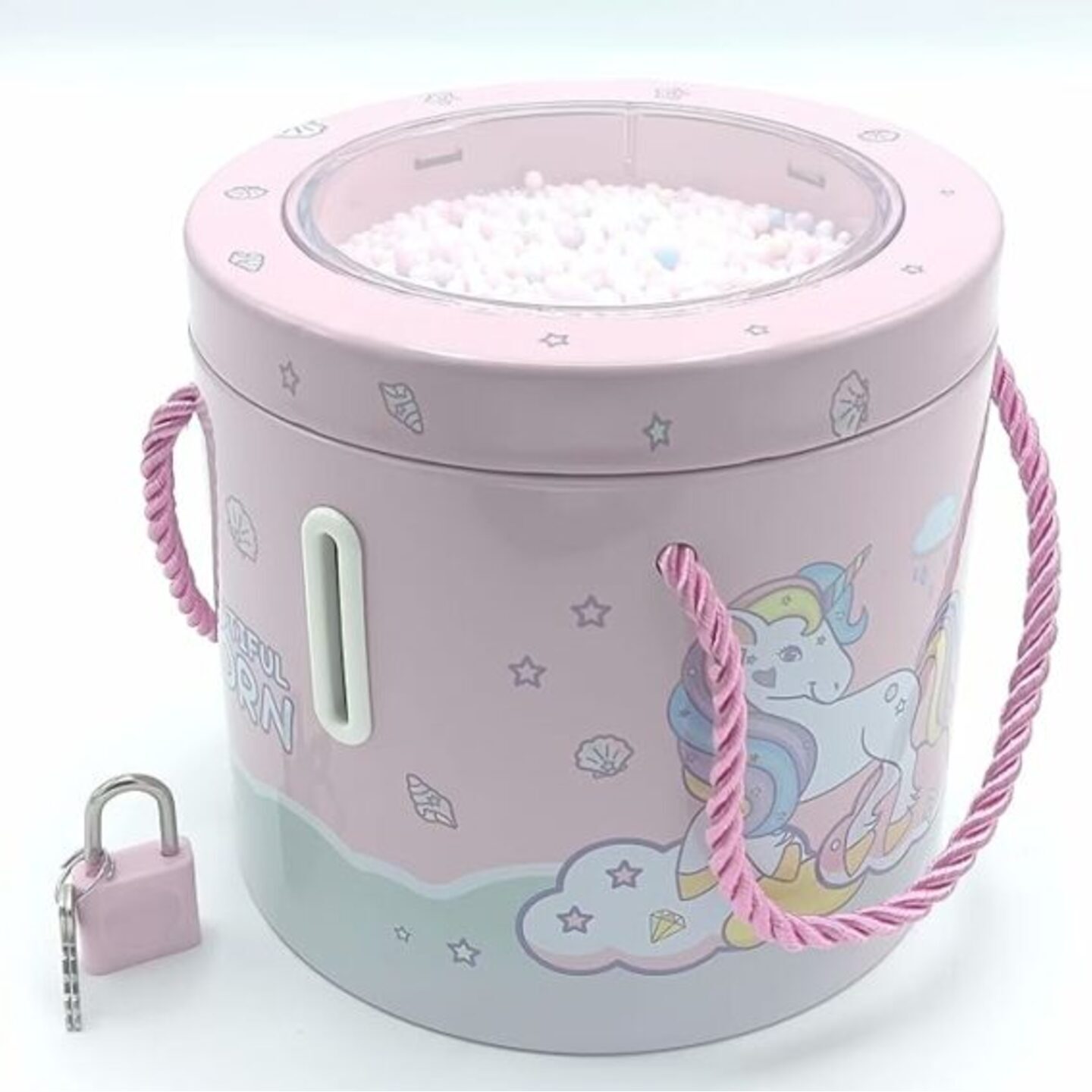 Round Shaped Metal Money Bank/Piggy Bank