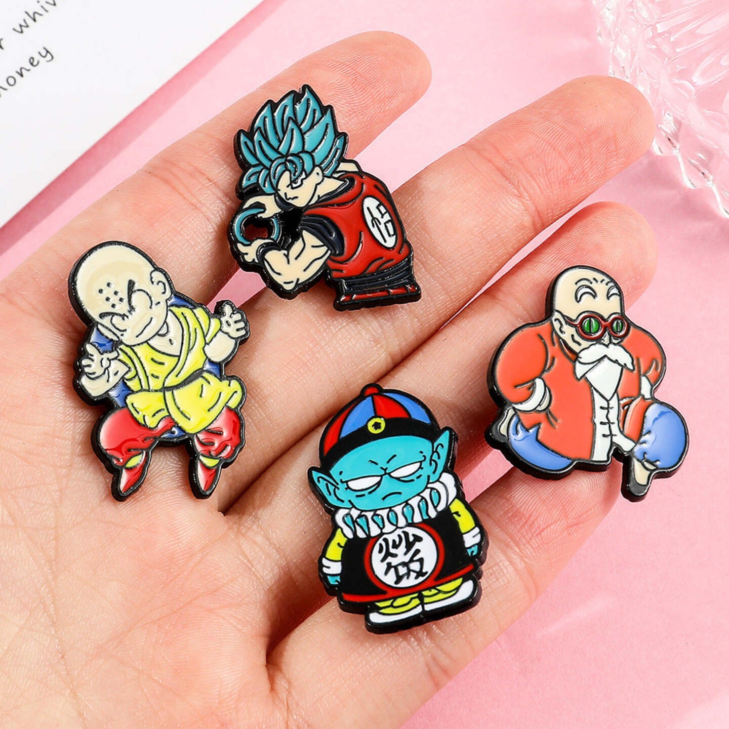 set of 10 DBZ Brooch Badge label pin