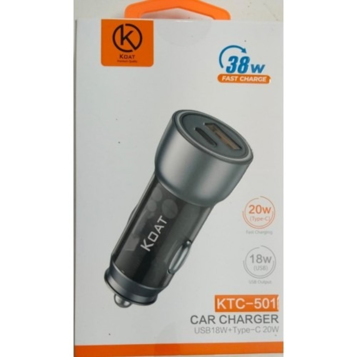 KOAT KTC-501 38W fast Car Charger