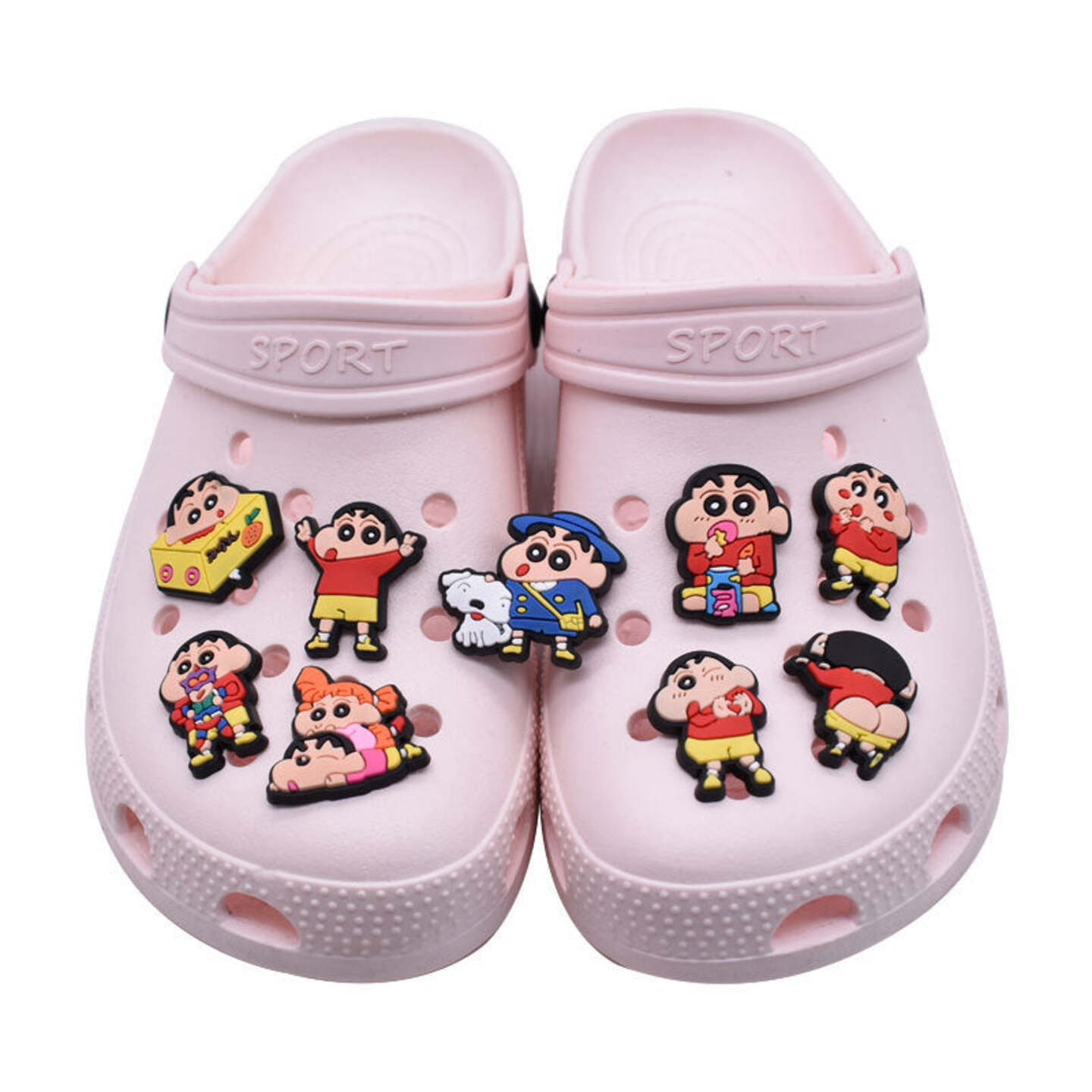 Shinychan set of 9 Shoe Croc Accesorie