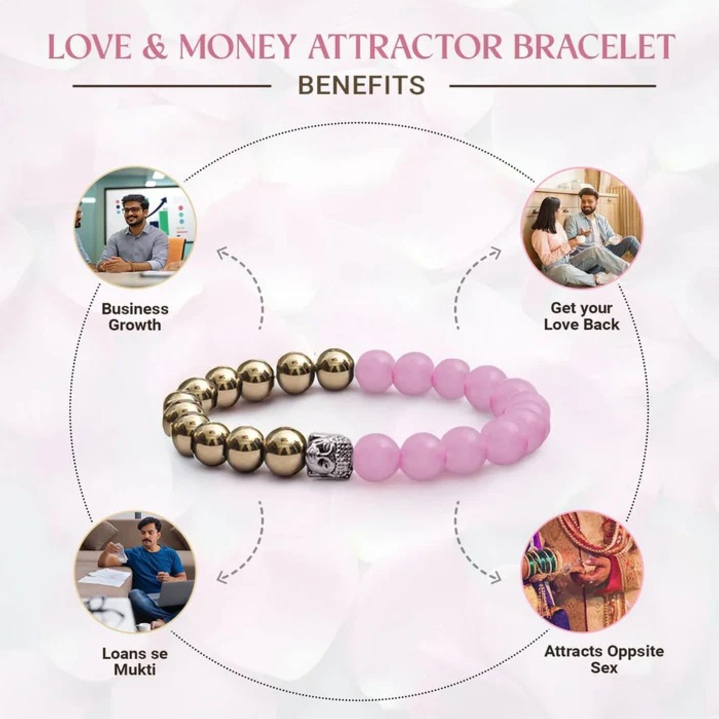 Money & Love Combo Attractor Bracelet (moq6)