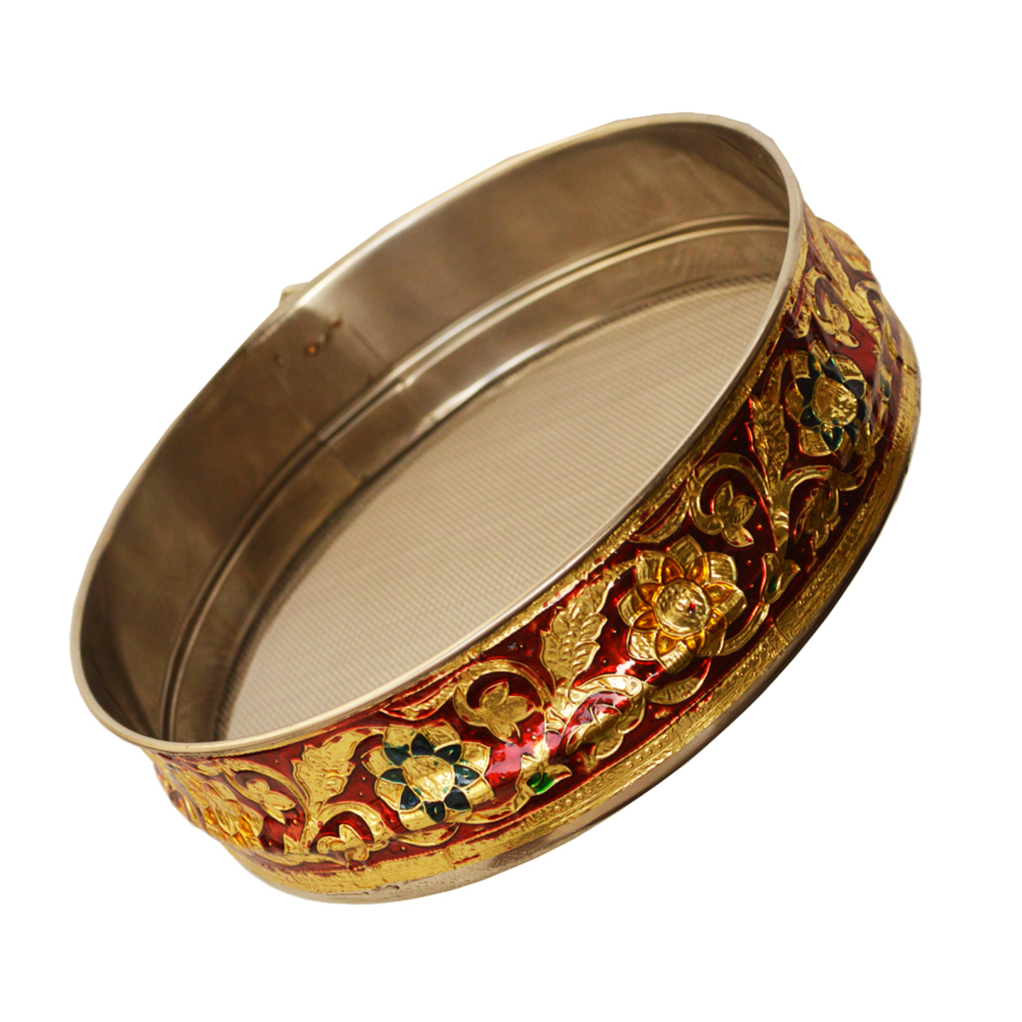  Steel Chalni for Karvachauth with Meenakari Work