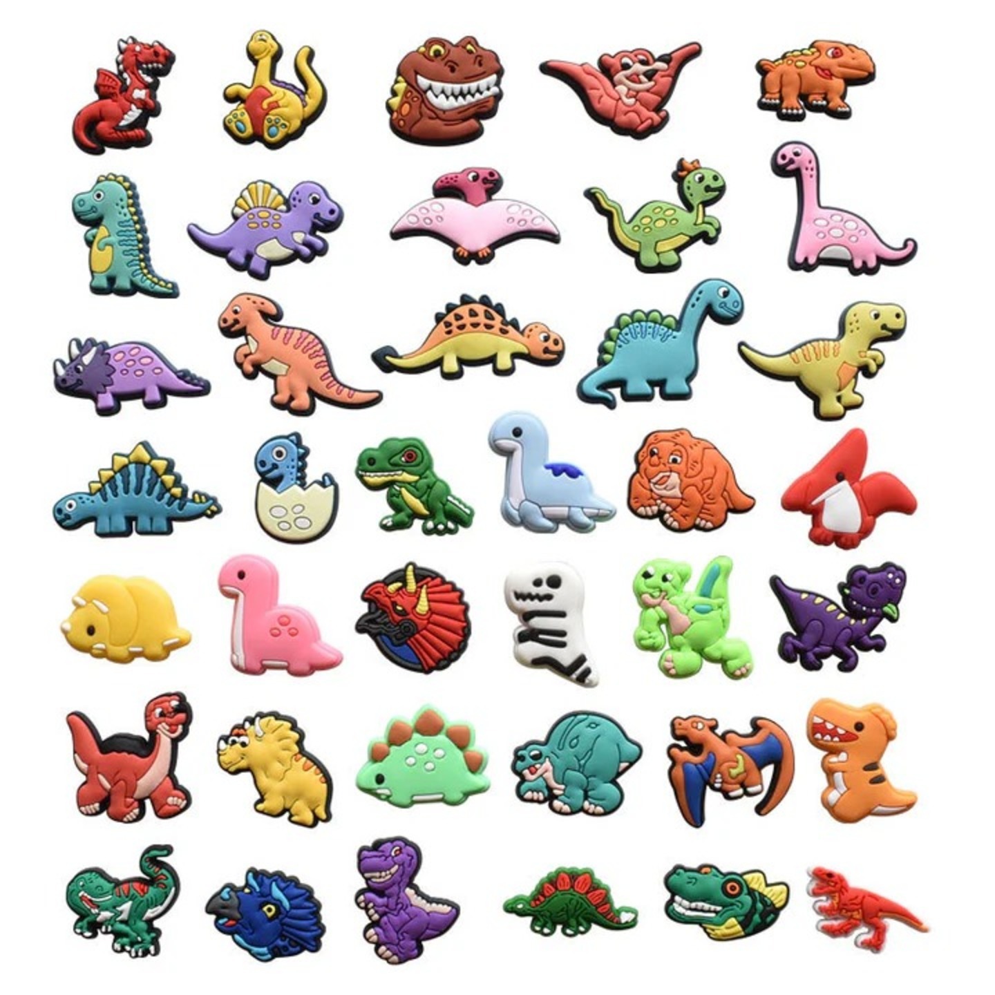 Dinasaurs set of 39 Shoe Croc Accesorie