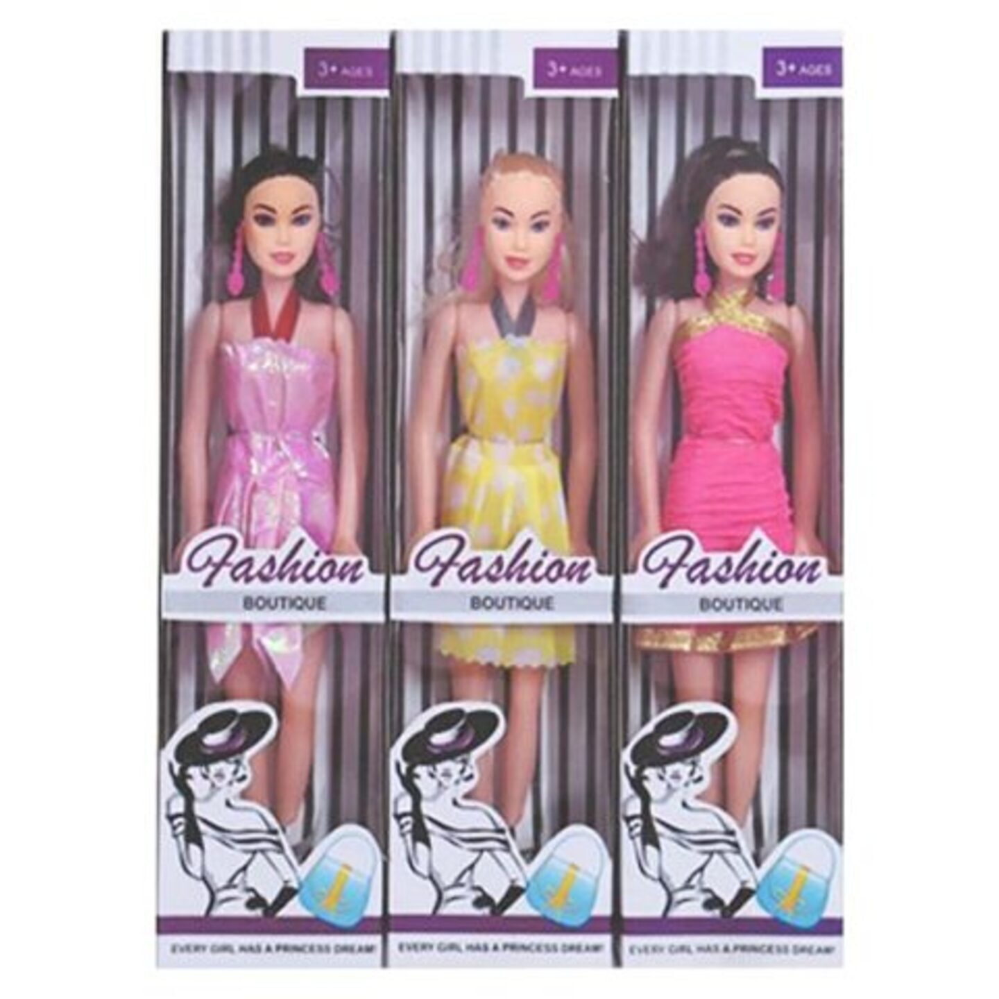 (10 Pcs) Fashion Boutique Doll