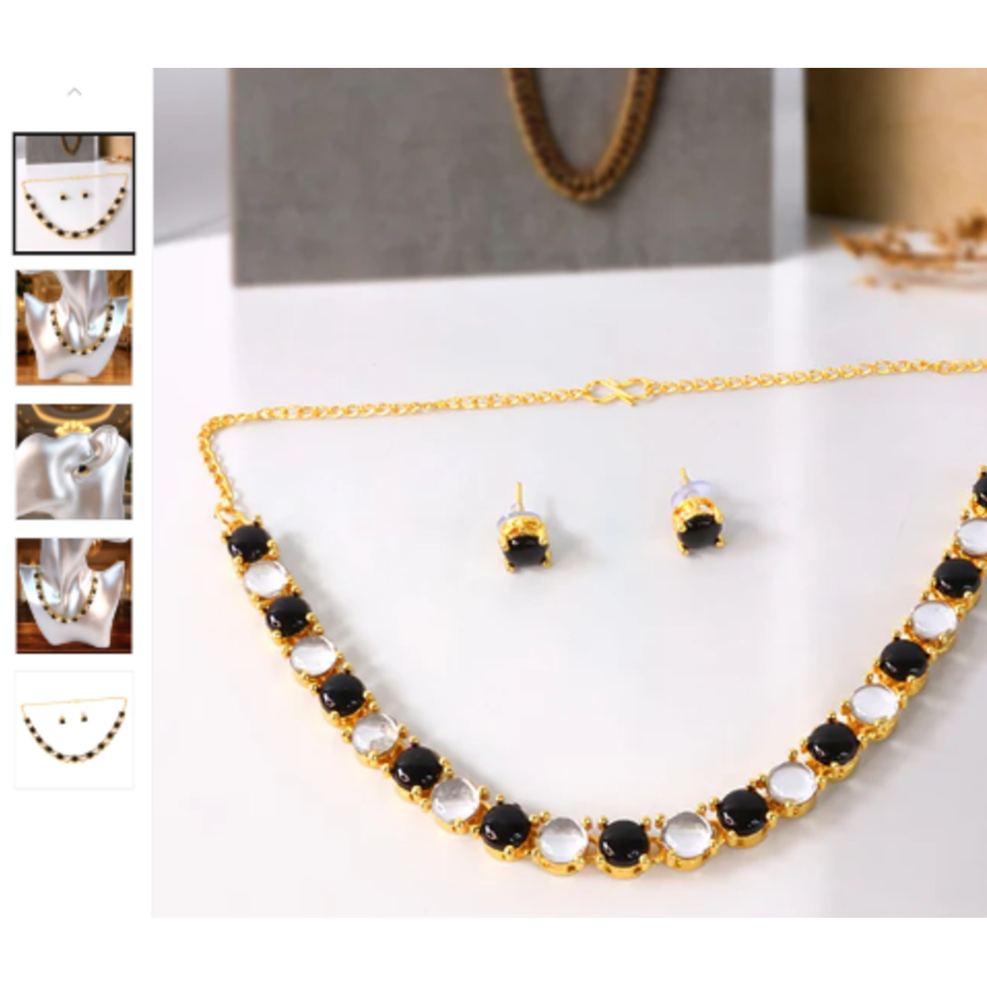 Stylish Fancy Party Wear Jewellery Gold Plated Jewellery Set for Women